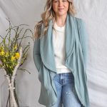 Drapey Front Fleece Cardigan